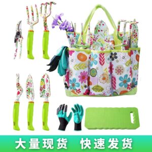 Canvas Tote 6-Piece Garden Tool Organizer Set